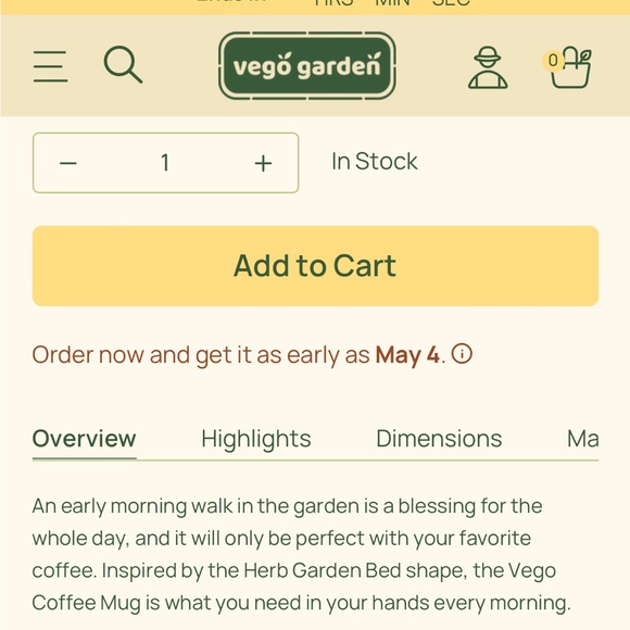 NIB 2 Vego Garden Mugs - Picture 5 of 6